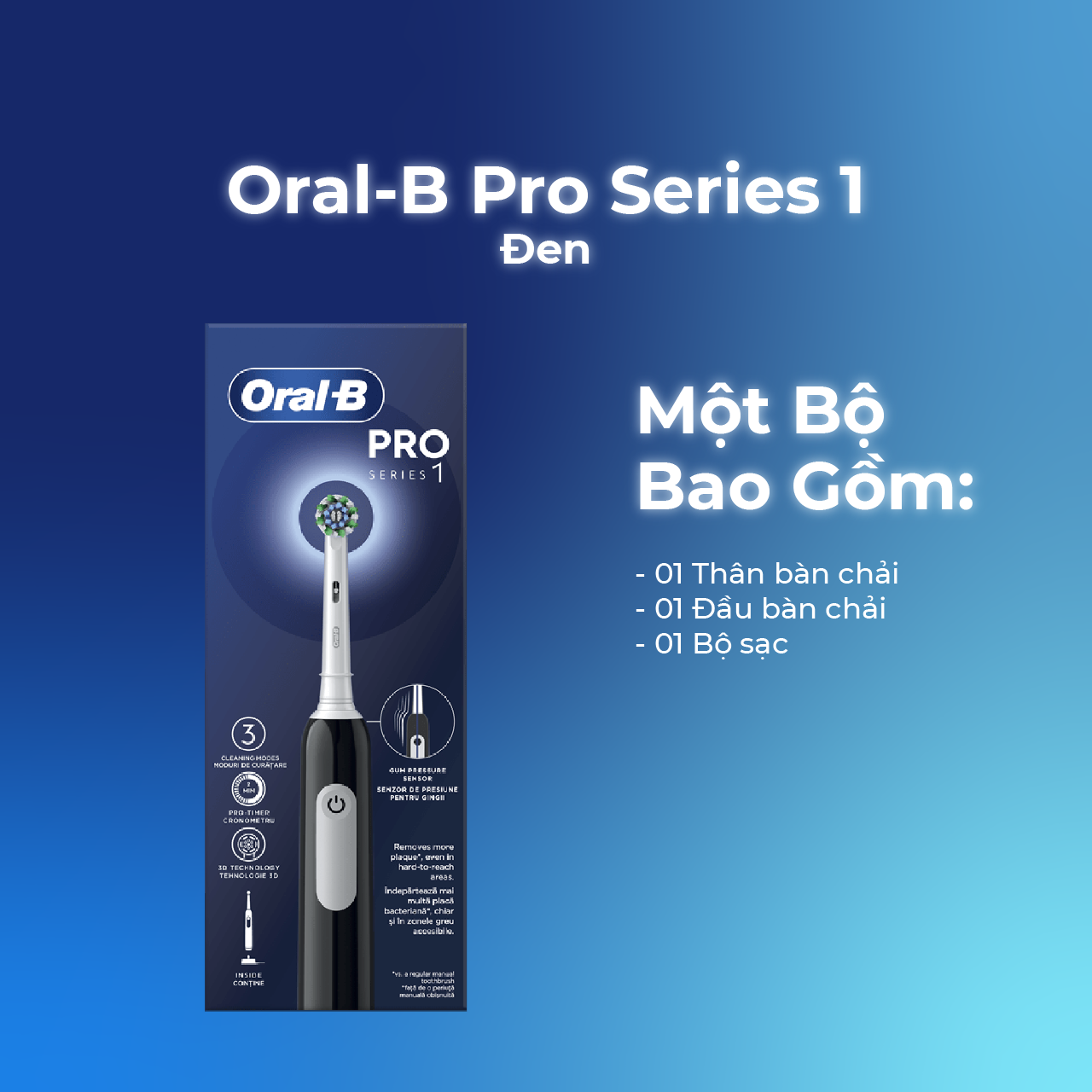 Bàn Chải Điện Oral-B Pro Series Chế Độ Công Nghệ Chải 3D