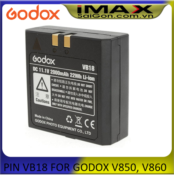Pin Li-Ion Battery Godox VB18 For Godox V850 V860