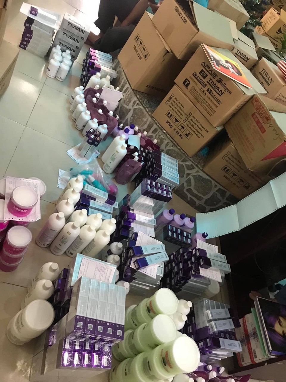 [HCM]Cặp Thuốc duỗi tóc collagen 500ml*2