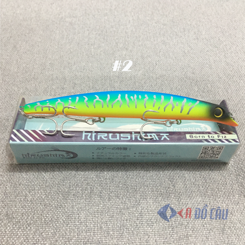 Mồi câu cá chẽm Hirushima Minnow Lipless 130 Pro