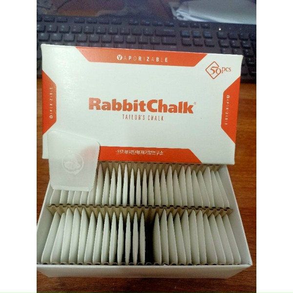Phấn bay cao cấp con thỏ RabbitChalk( mẫu mới) hộp 50 viên