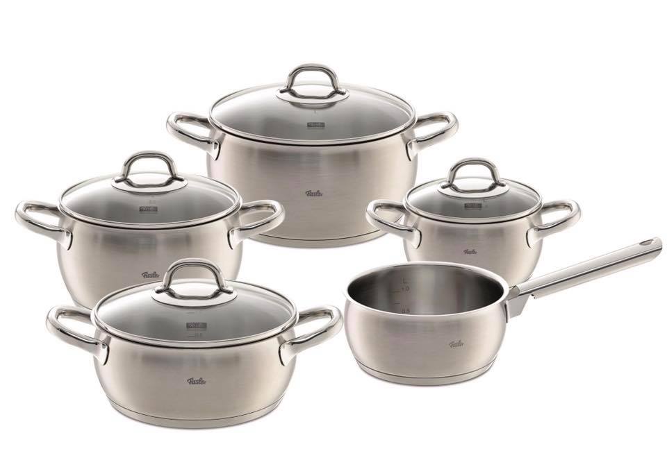 [Trả góp 0%] Bộ Nồi Fissler Valea 5 Món