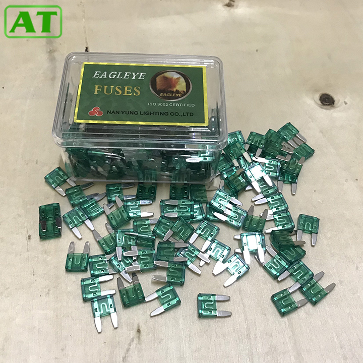 Hộp 200 Cầu Chì Ô Tô Xe Hơi 30A Chân Nhỏ