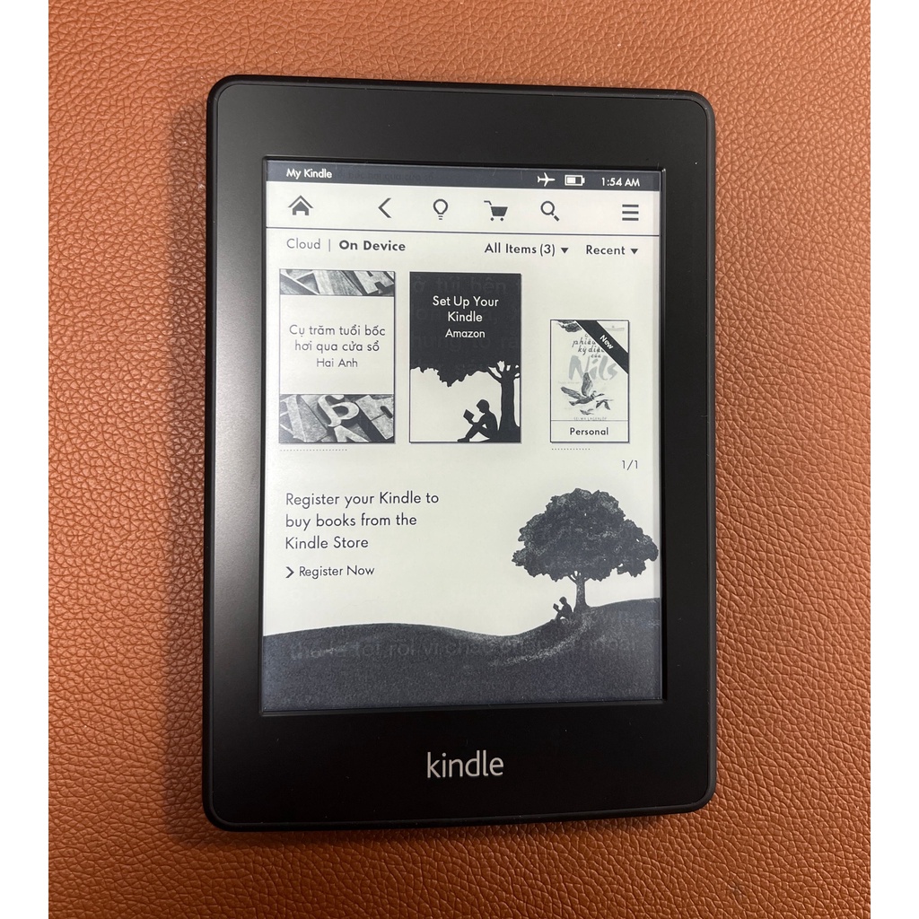 Máy Đọc Sách Điện Tử Amazon Kindle Paperwhite 1 Có Đèn Nền - Kindle PPW1