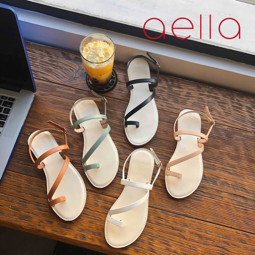Dép sandal nữ AELLA234 - Duyên dáng xinh tươi - Dép sandal nữ học sinh