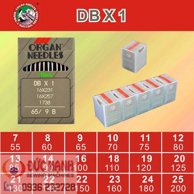 Kim máy may công nghiệp db