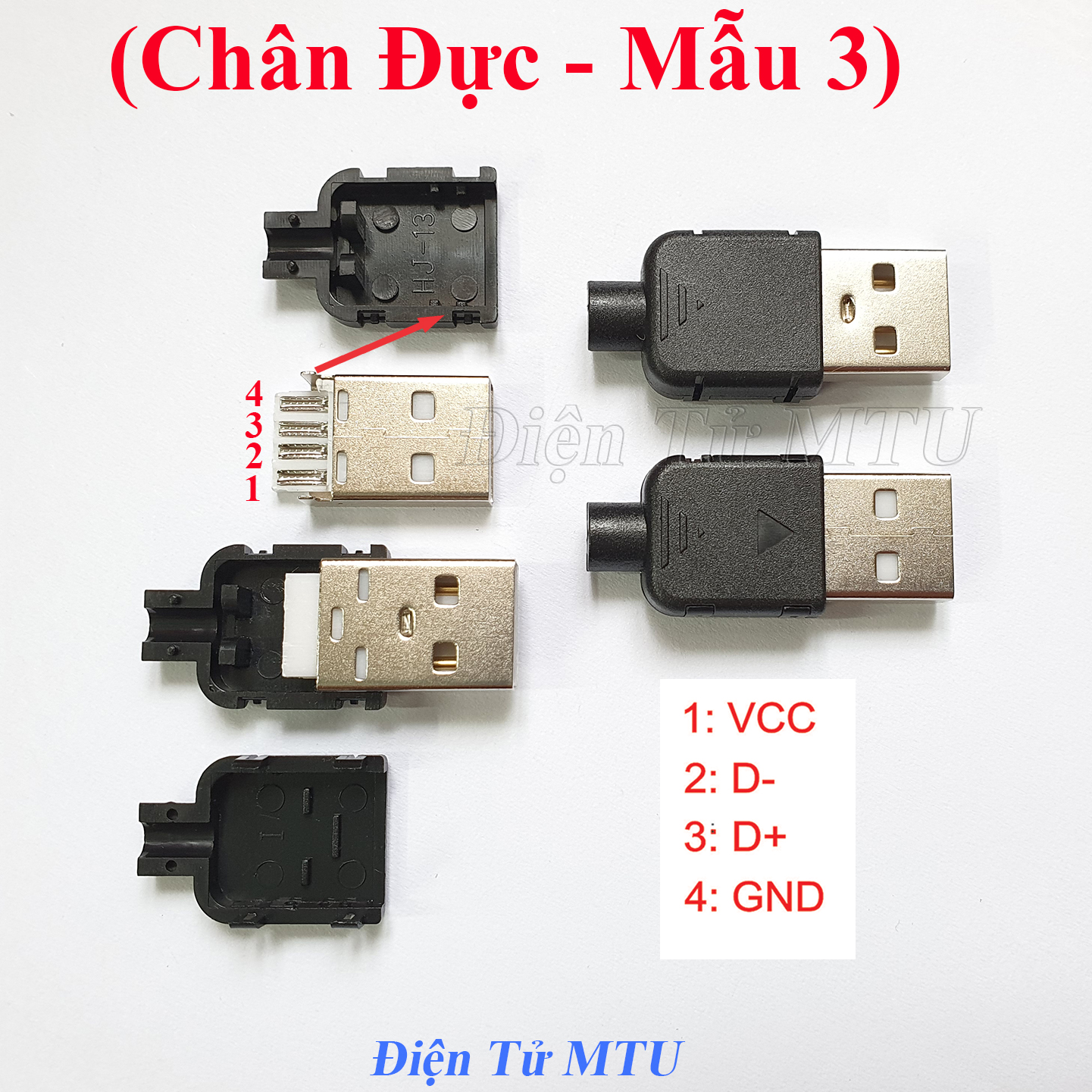 Combo 5 cái - Đế ra chân cổng USB Đực - Cái (USB DIP)