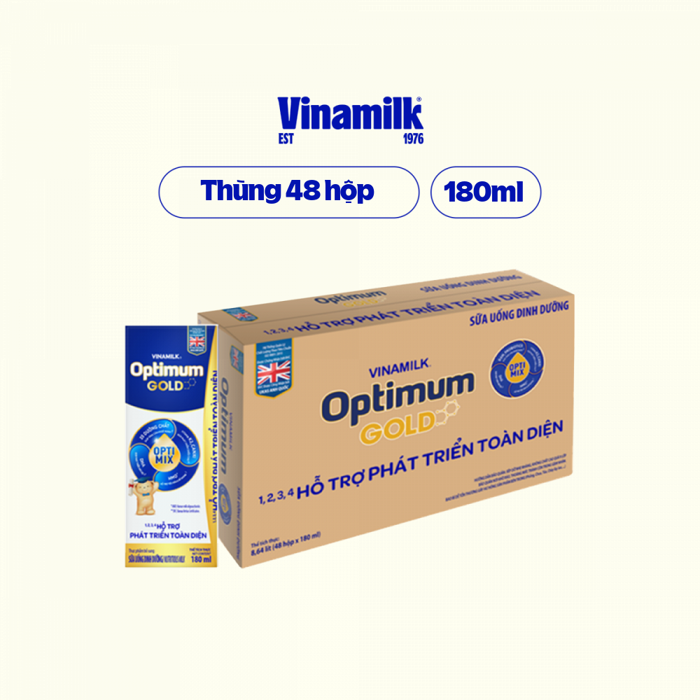 FREESHIP 0đ Toàn Quốc-Thùng 48 hộp sữa bột pha sẵn Vinamilk Optimum Gold