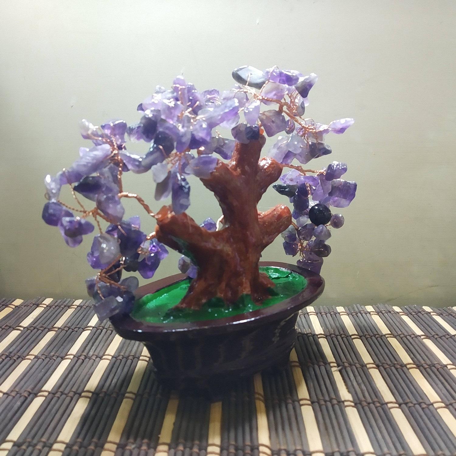 Cây phong thủy, cây tài lộc đá thạch anh tím