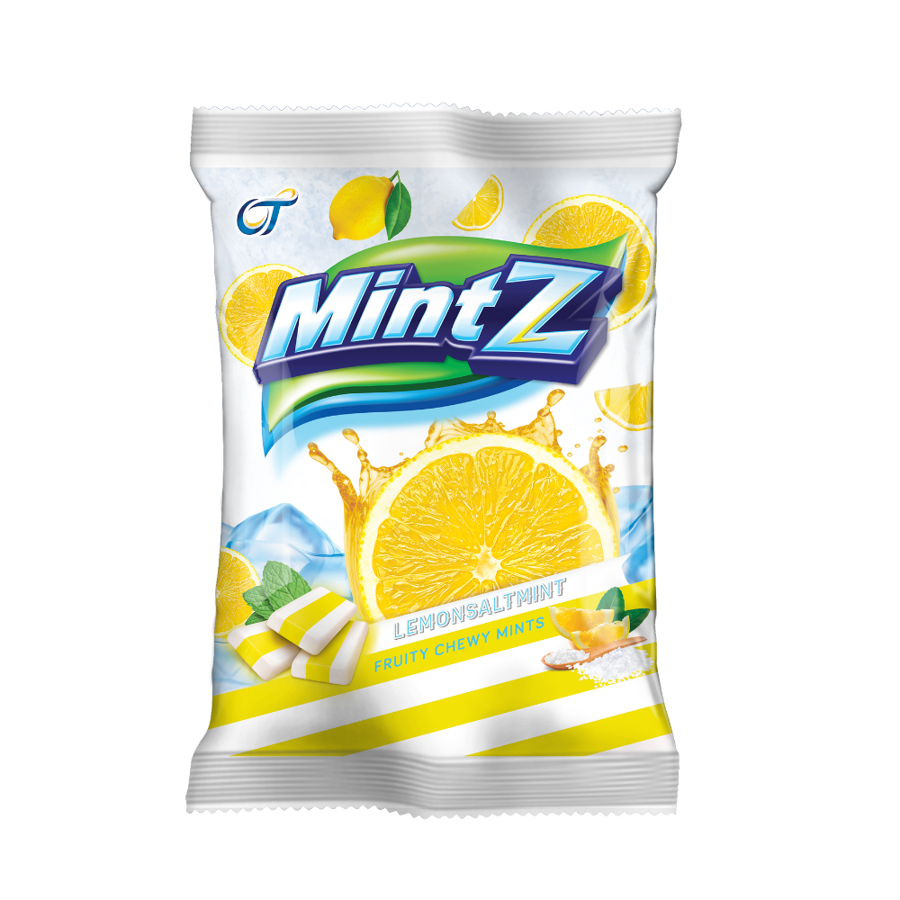 Kẹo mềm bạc hà MintZ vị bạc hà Nho (Grape Mint) / Anh Đào (Cherry Mint)/ Chanh muối (50 viên/túi)