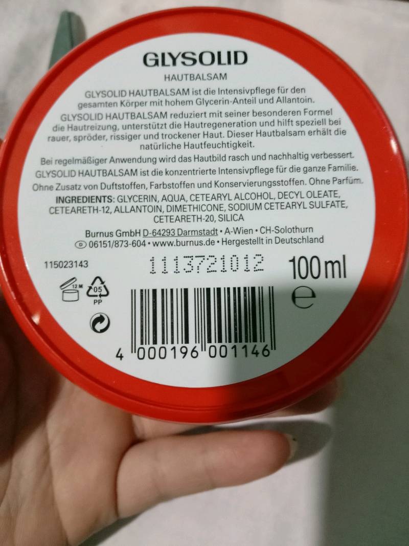 Kem bôi nẻ gót chân Glysolid Hautbalsam, 100ml