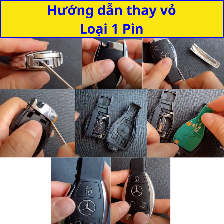 Vỏ Chìa Khoá xe Mercedes V100