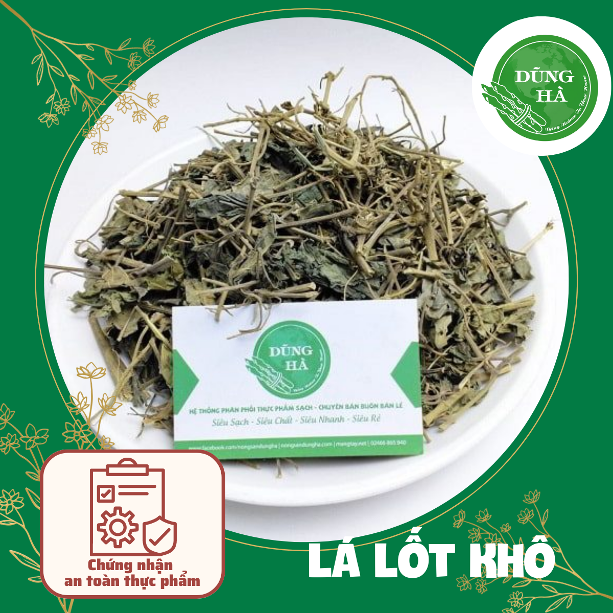 Lá lốt sấy khô loại 1