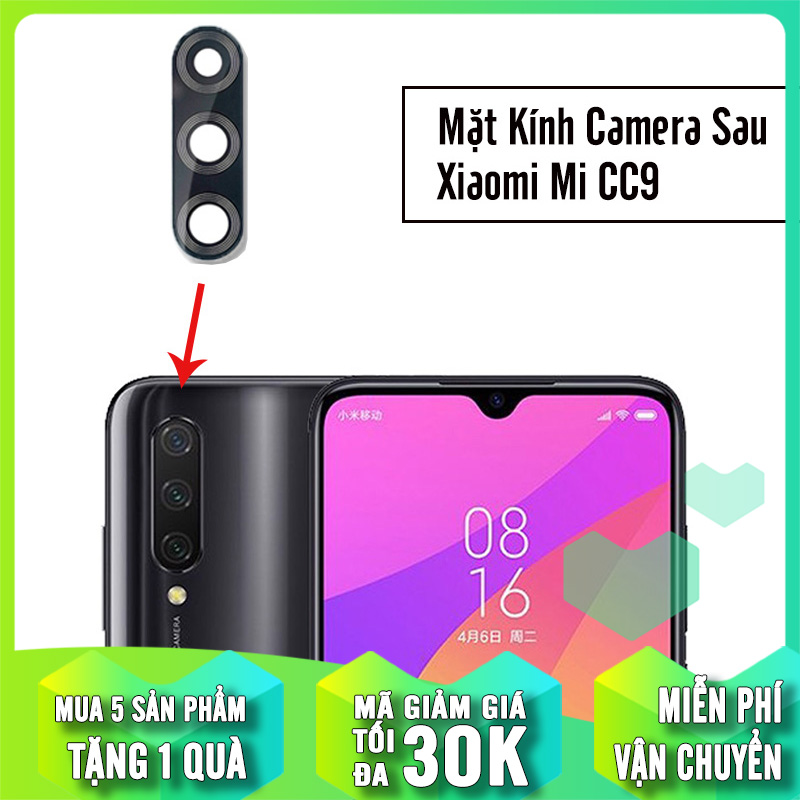 Mặt kính thay thế camera sau cho Xiaomi Mi 9 Lite - Mi CC9