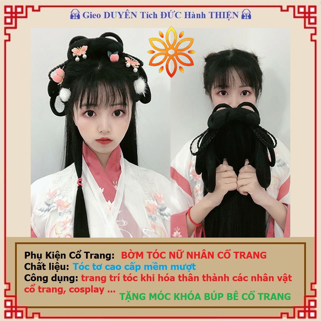 Bờm tóc cổ trang nữ nhân Hán Phục