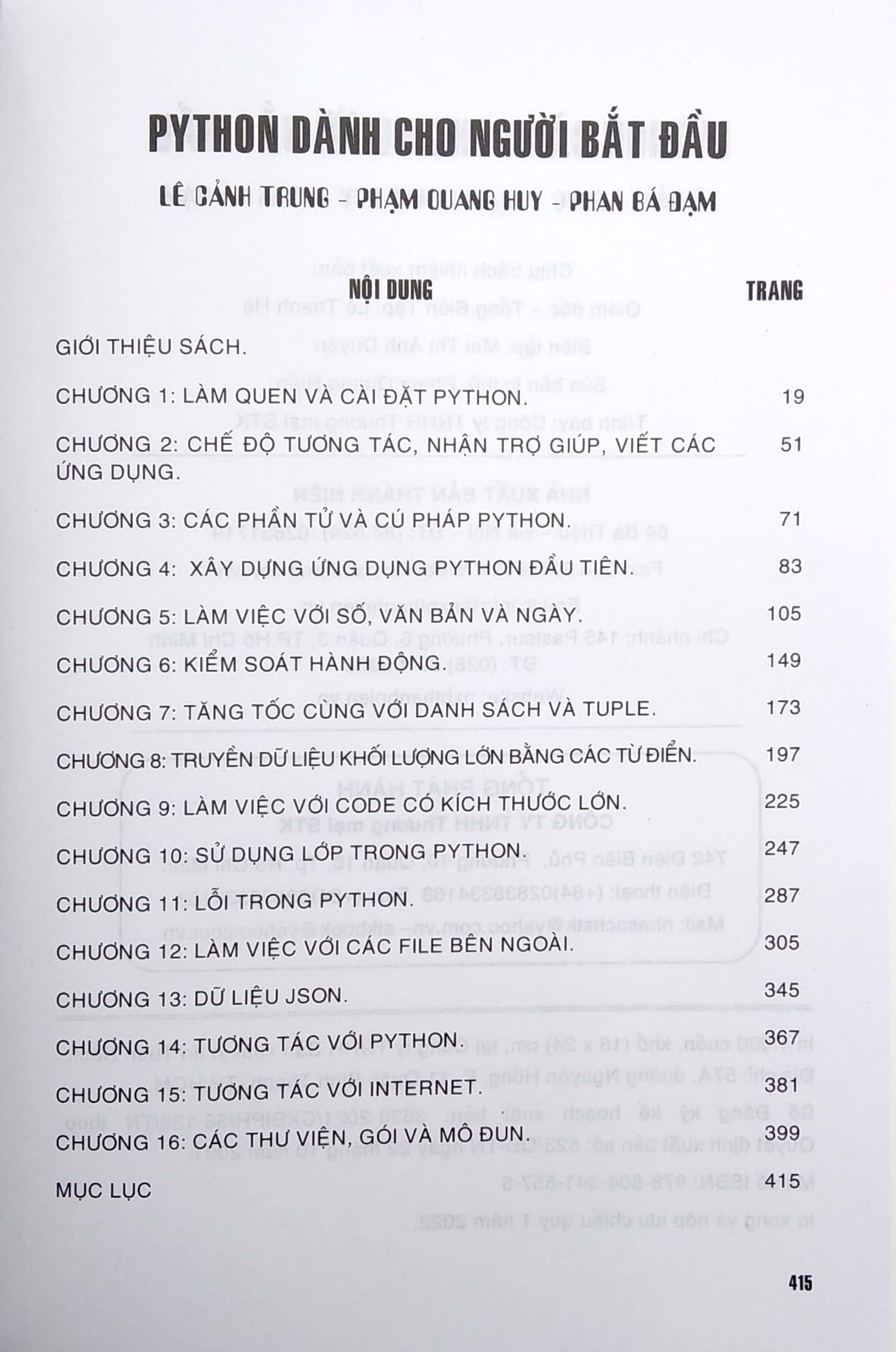 Fahasa - Python Dành Cho Người Bắt Đầu