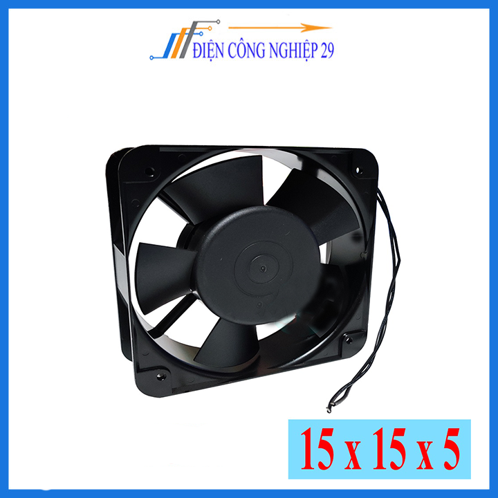 Quạt tản nhiệt 15x15x5 cm điện áp 220 vac nhôm