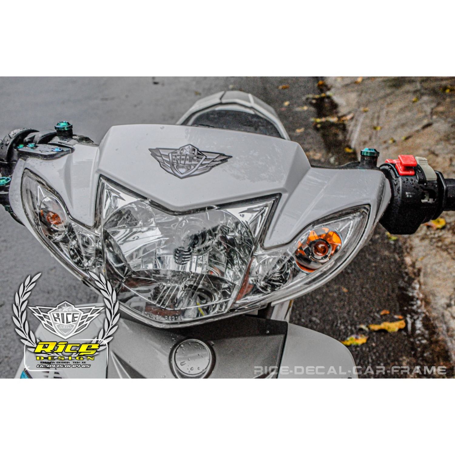 Tem Sirius trắng Full Y15ZR mẫu mới ( Tem in thương Mẫu gốc Rice decal )