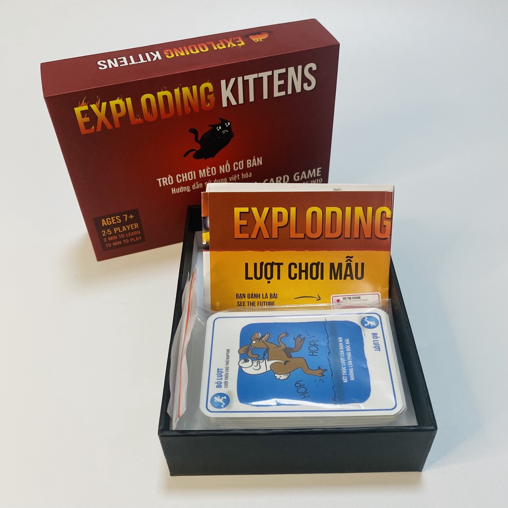 [Việt hóa] Mèo Nổ hộp cứng TOP BOARDGAME - Exploding Kittens BoardGame
