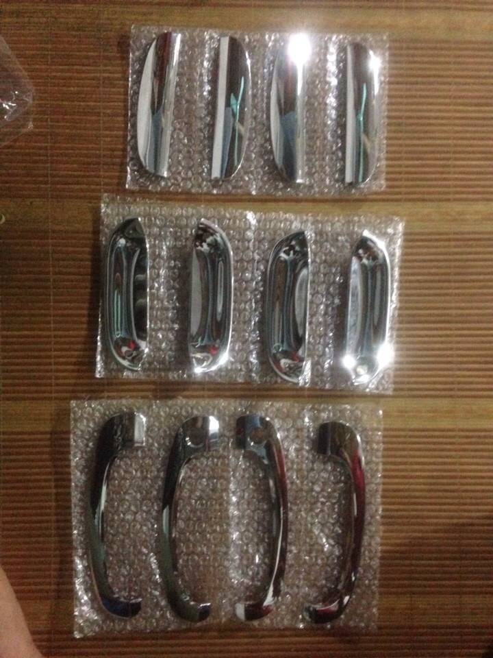 Bộ ốp tay cửa, hõm cửa mạ Crom xe Hyundai Getz 2007-2012.