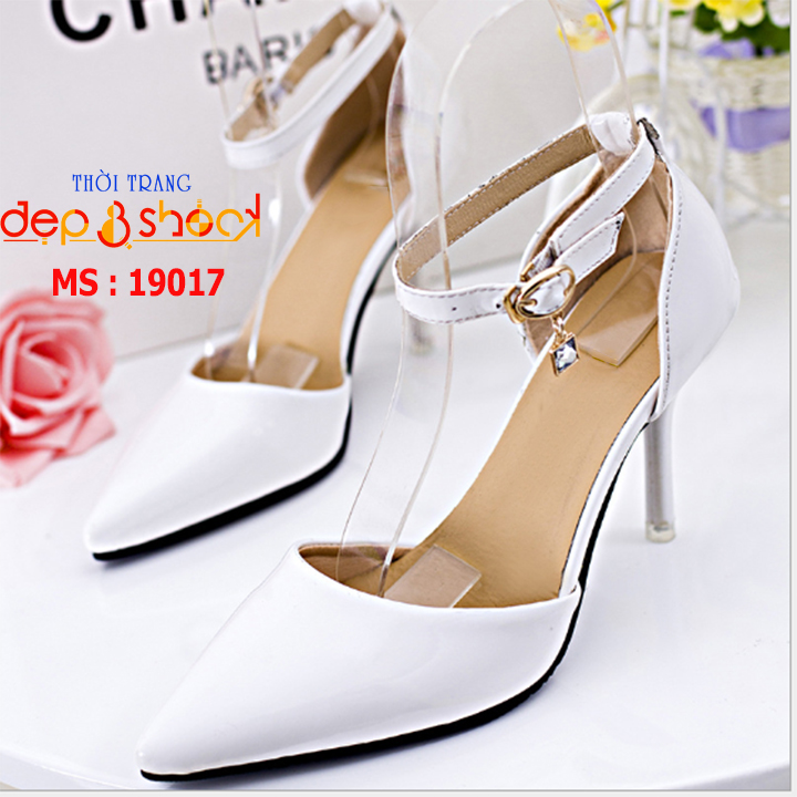 Giày sandal cao gót 7p bít mũi bigsize cap cấp Depovashock