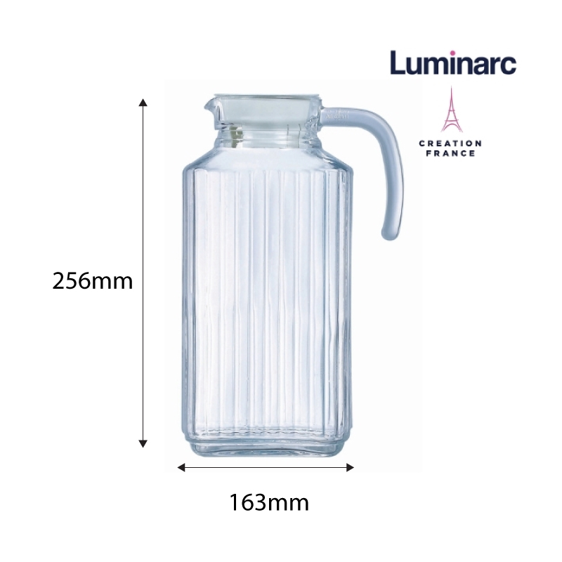 Bình Nước Thuỷ Tinh Luminarc Quadro 1.7L - LUQUG2668