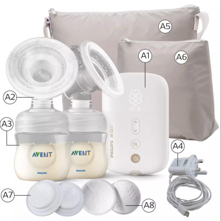 Máy hút sữa Avent Philips Eureka điện đôi  phiên bản Premium Plus SCF 394.11