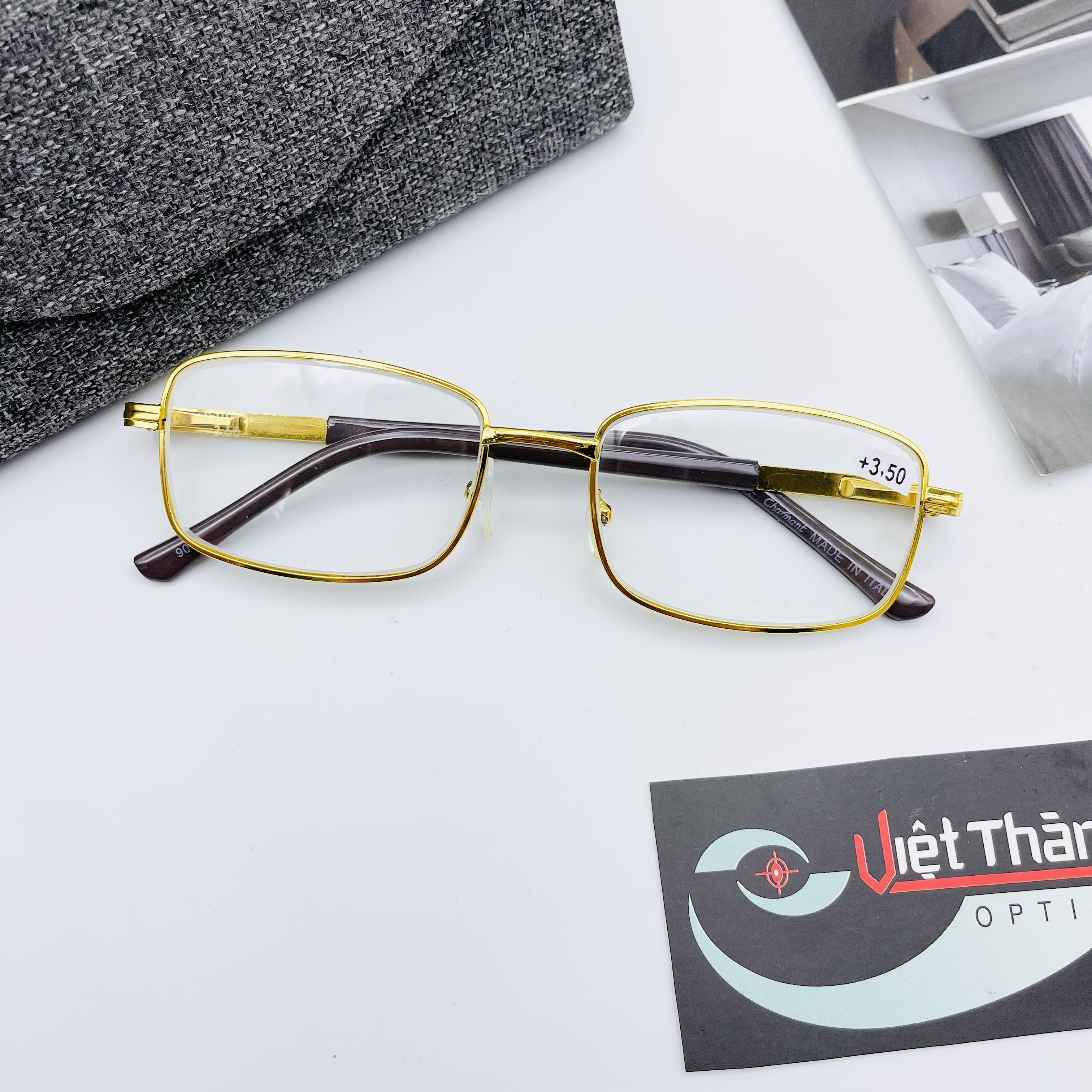 L14 kính lão mắt thủy tinh cao cấp có độ sẵn 0.5-4 độ