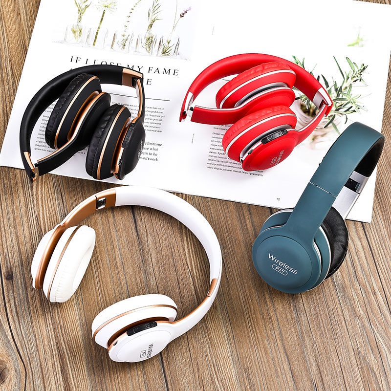Tai Nghe Headphone Bluetooth P17 Nghe Siêu Hay  Thiết Kế Trẻ Trung Năng Động Được Tích Hợp Công Nghệ Bluetooth Không Dây