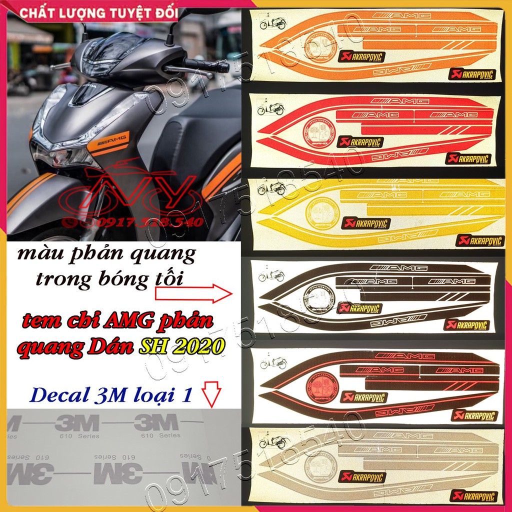 Tem Chỉ AMG Phản Quang 3M Dán SH Việt 2020 - 2021 (Loại 1)
