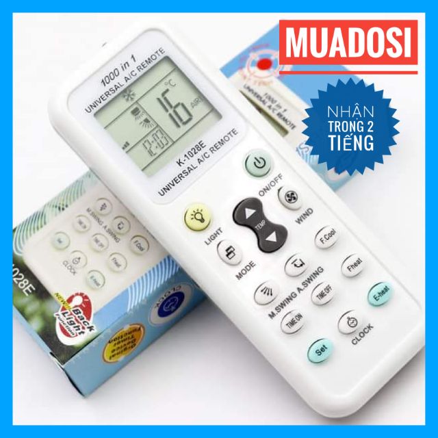 Remote điều khiển máy lạnh điều hòa đa năng k-1028e