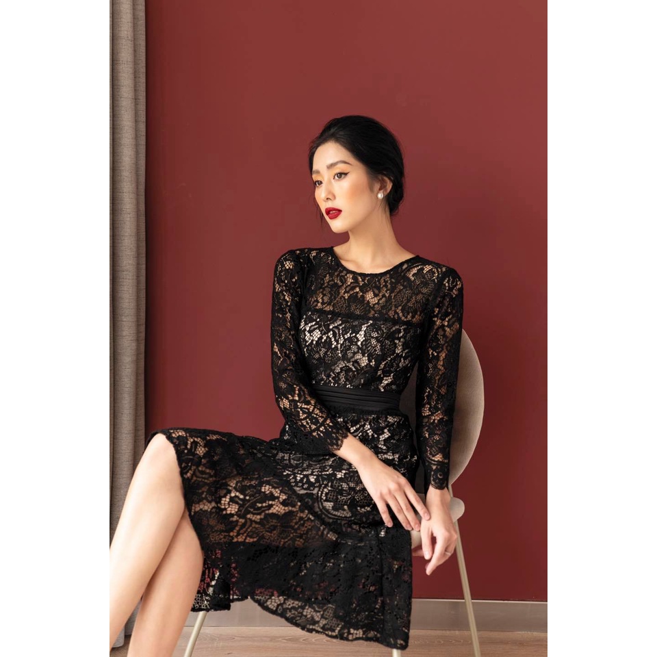 Váy ren đen Softif Dress đuôi cá