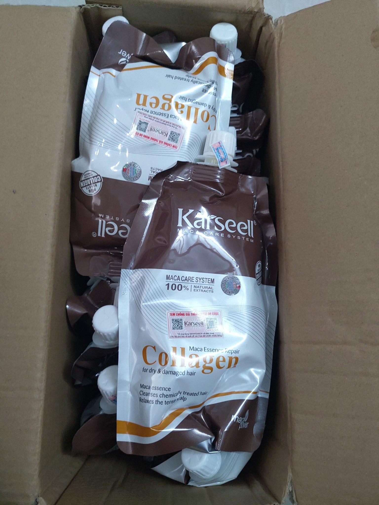 KEM Ủ TÓC KARSEELL MACA COLLAGEN SIÊU MƯỢT TÓC ITALY 500ML