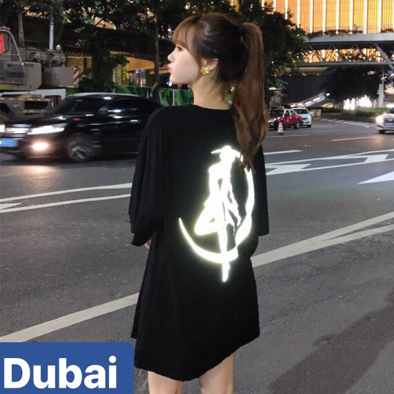 ÁO THUN TEEN NAM NỮ FORM RỘNG TAY LỠ UNISEX PHẢN QUANG THỦY THỦ MẶT TRĂNG SIÊU XINH NHẬT BẢN - DUBAI FASHION