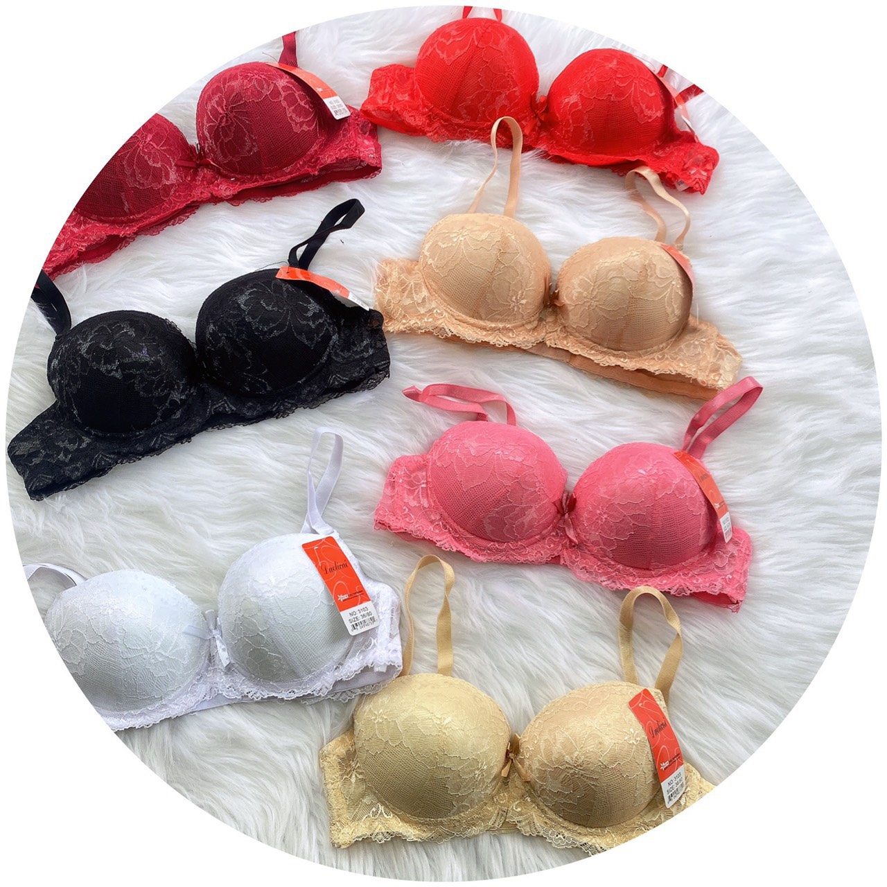 Combo 3 Áo lót ,áo ngực ren có gọng đệm 3cm nhiều nàu dành cho v1 nhỏ lép