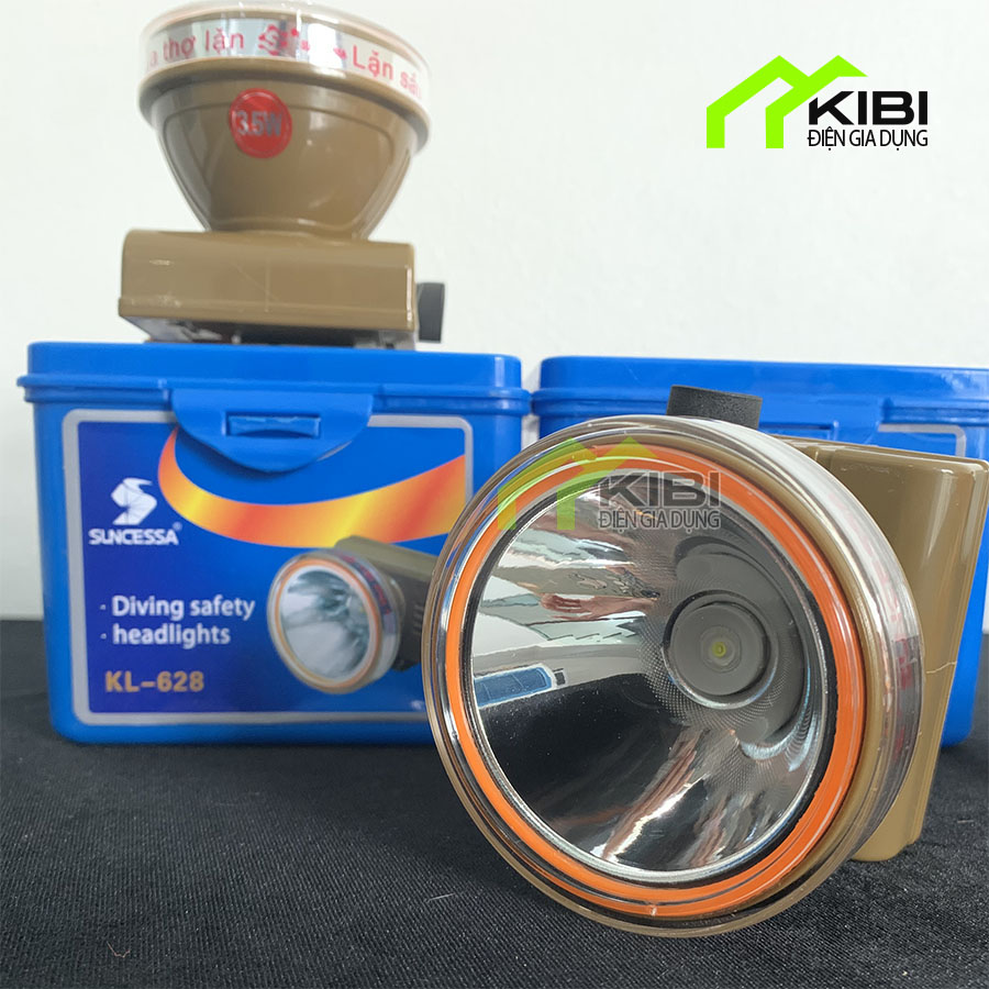 Đèn pin đội đầu, đèn pin sạc KL 628