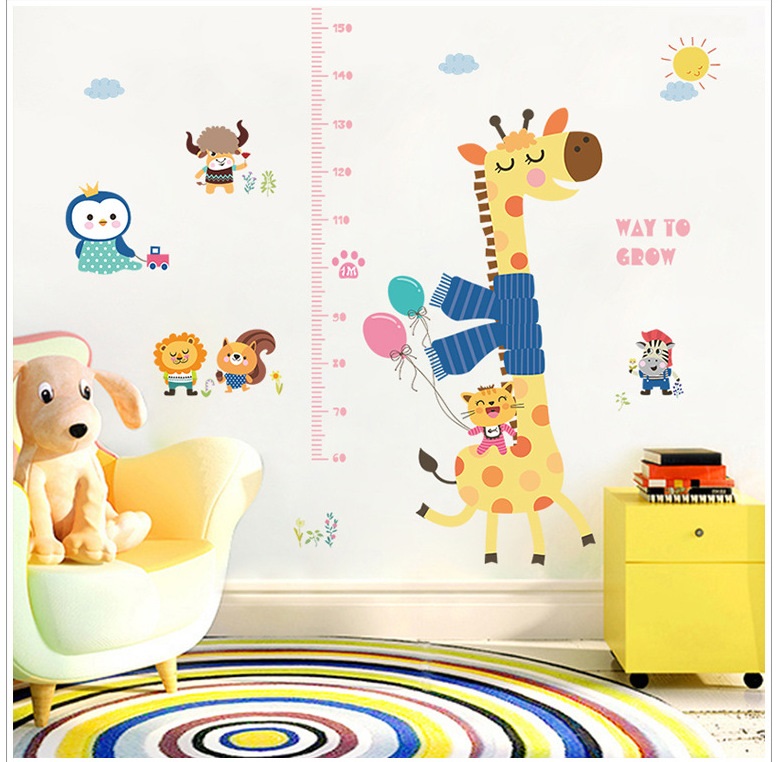 Decal đo chiều cao cho bé Way to grow