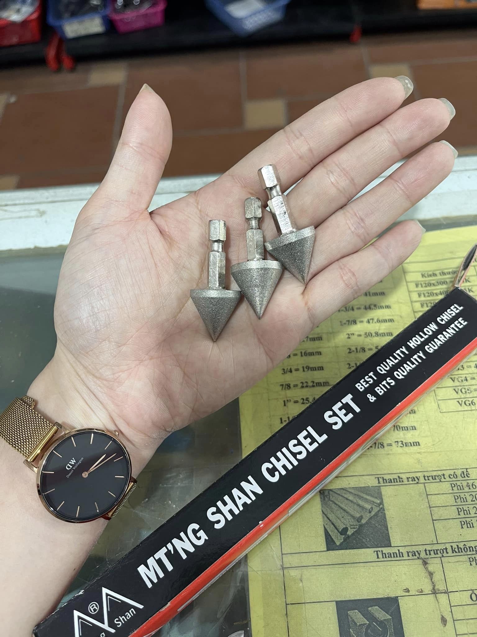 Mũi Mài Mũi Đục Mộng Vuông