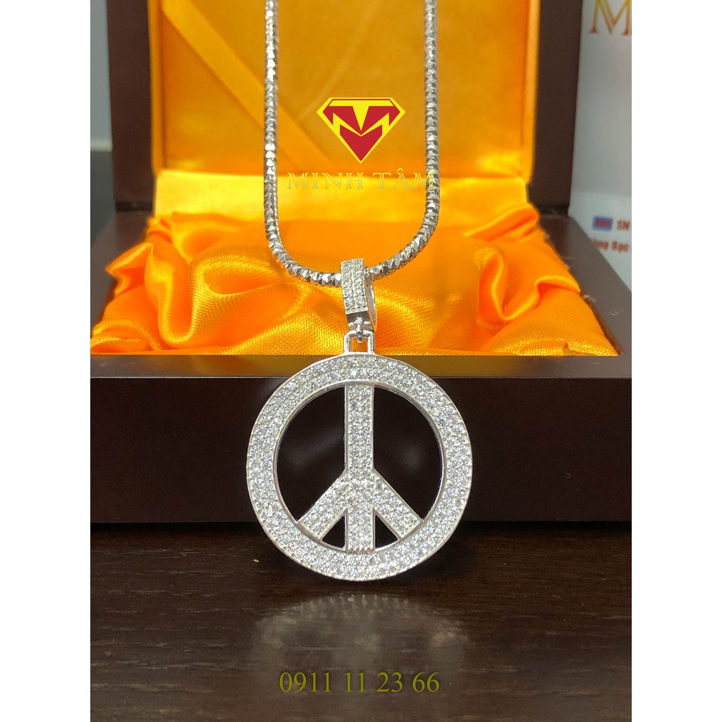 Mặt dây chuyền bạc nam Mochino bạc ta-Minh Tâm Jewelry