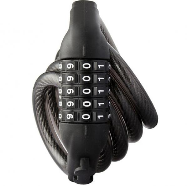 khóa xe đạp mật mã 5 số 12*1200 mm Tonyon 566