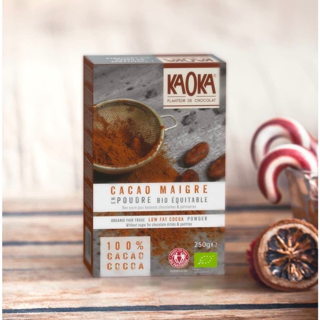 Bột cacao hữu cơ kaoka - bột ca cao nguyên chất tách béo
