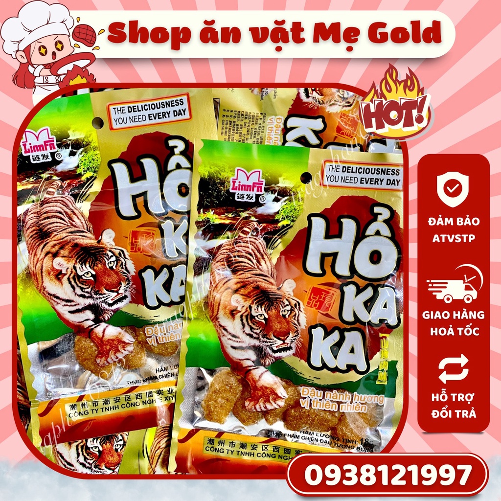 Thịt hổ Kaka, snack miếng cay thịt hổ ăn vặt tuổi thơ (gói 18g)