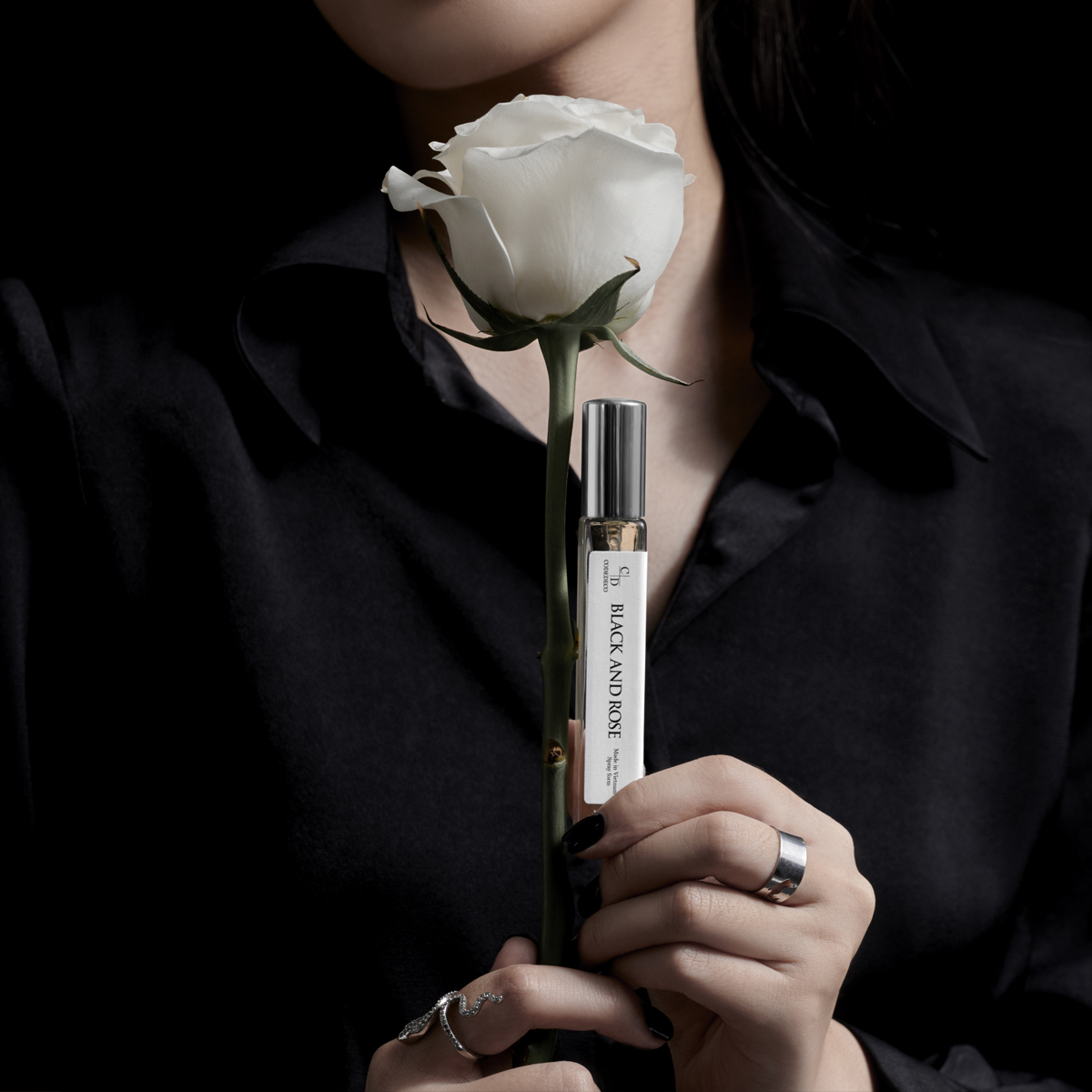 Tinh dầu nước hoa CODEDECO Black And Rose 10ml, chững chạc ,giản dị
