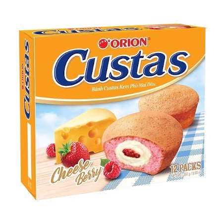 Bánh nhân kem trứng Custas 12 chiếc/ hộp