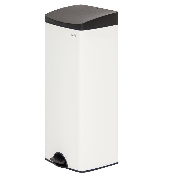 [HCM]Thùng Rác Đạp Vuông Lớn Fitis Spl1-904 Sơn Trắng