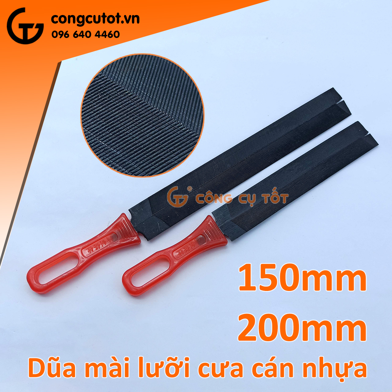 Dũa mài lưỡi cưa cán nhựa