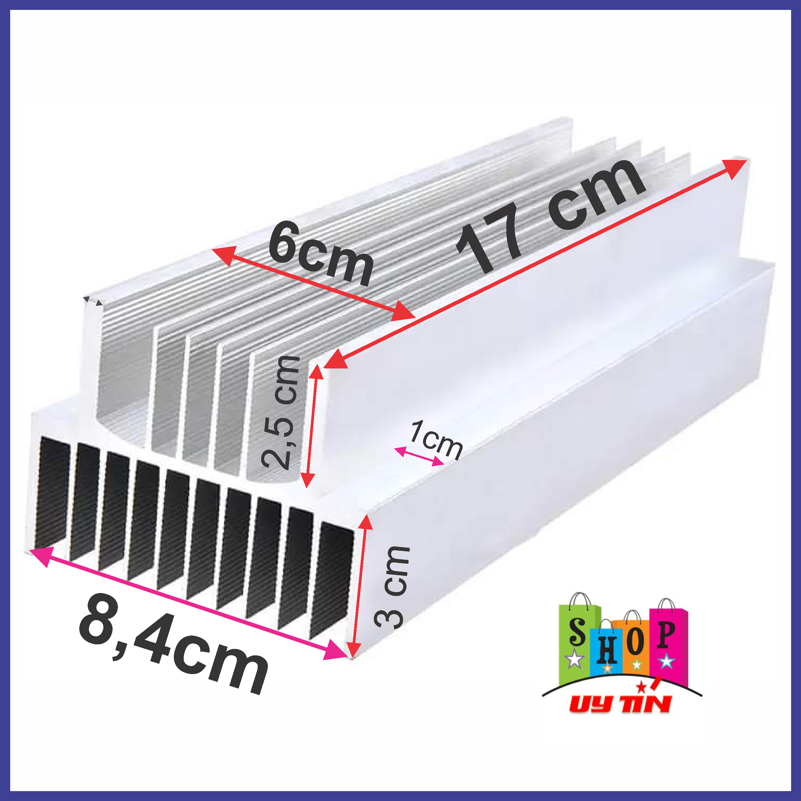 NHÔM 2U LOẠI DÀI 17CM. nhôm ráp amply. nhôm ráp công suất