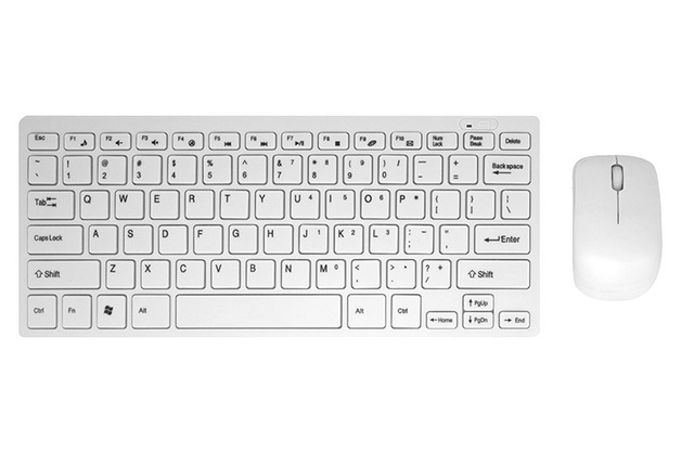 Bộ Bàn phím và chuột không dây 2.4 GHz wireless (Trắng)