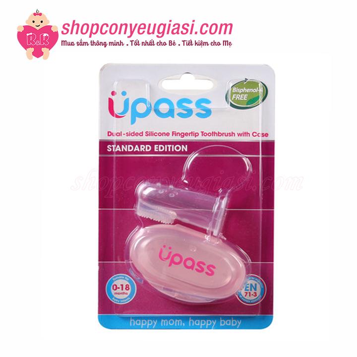 [HCM]Bàn Chải Đánh Răng Upass Xỏ Ngón Silicon Kèm Hộp UP4002