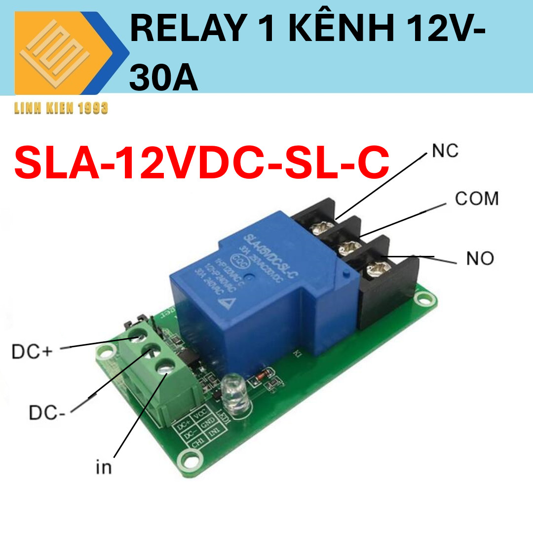 Relay 12v 30a loại 4 chân